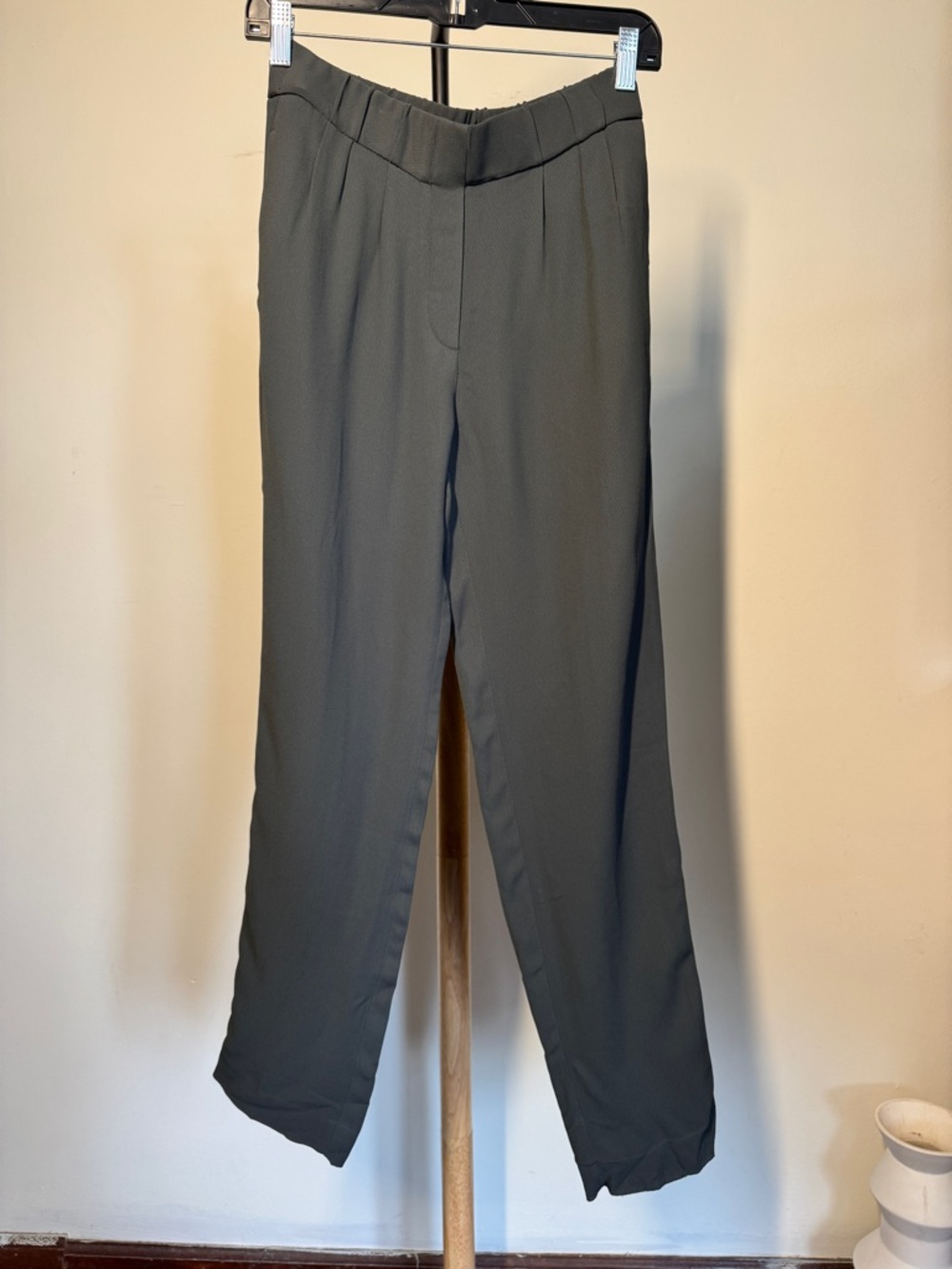 Massimo Dutti Dark Gray Tailored Trousers